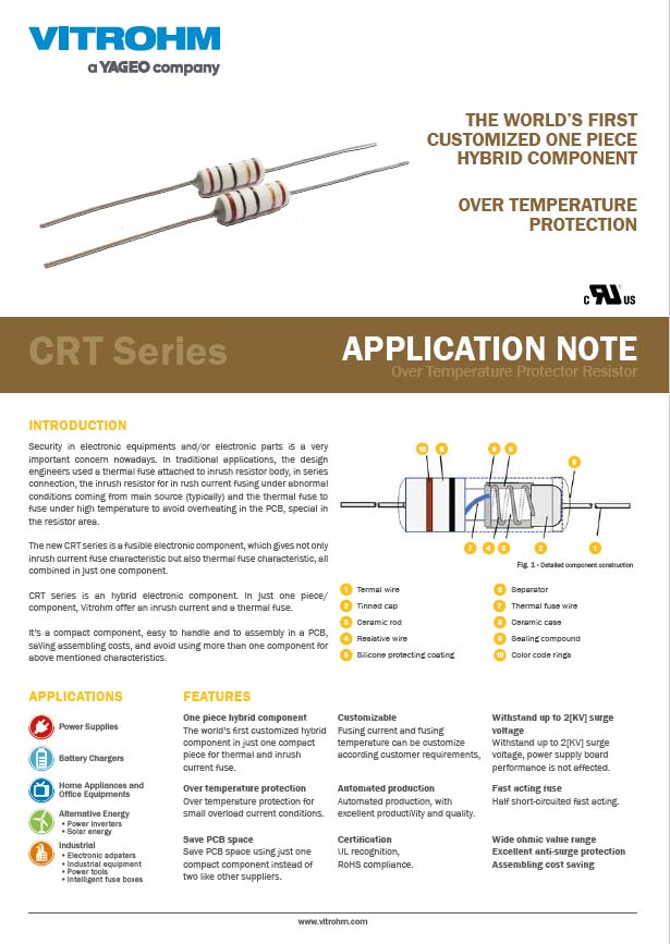 CRT Series Application Note Cover