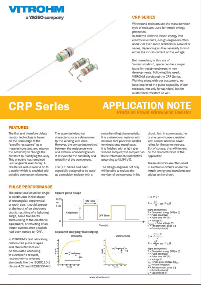 CRP Series Application Note Cover